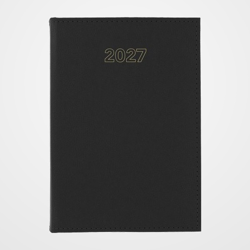 AGENDA ANUAL (2027) GRAFOPLAS ZURICH COSIDA tapa ACOLCHADA 240x165 S/V NEGRO
