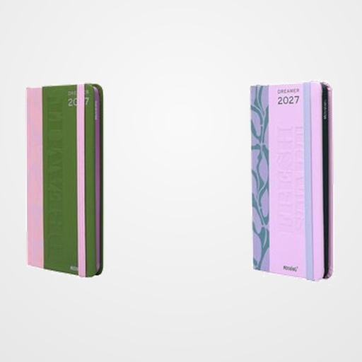 AGENDA ANUAL (2027) MOOVING DREAMER COSIDA tapa EXTRA TELA con goma POCKET 170x90 S/V SURTIDO (2 mod.)
