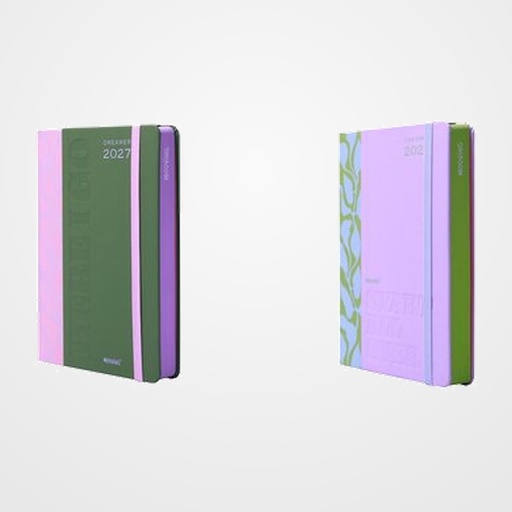 AGENDA ANUAL (2027) MOOVING DREAMER COSIDA tapa EXTRA TELA con GOMA 150x210 D/P SURTIDO (2 mod.)