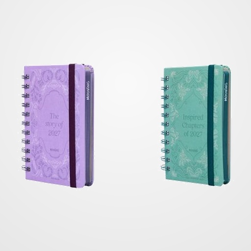 AGENDA ANUAL (2027) MOOVING STORYBOOK WIRE-O tapa EXTRA TELA con GOMA 100x150 2D/P SURTIDO (2 mod.)