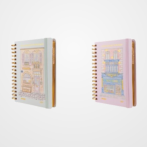 AGENDA ANUAL (2027) MOOVING TRAVEL WIRE-O tapa EXTRA con GOMA 150x210 D/P SURTIDO (2 mod.)