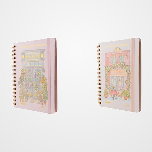 AGENDA ANUAL (2027) MOOVING TRAVEL WIRE-O tapa EXTRA con GOMA 150x210 S/V SURTIDO (2 mod.)