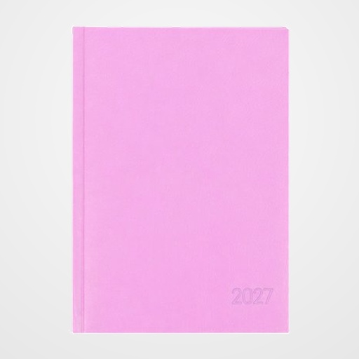 AGENDA ANUAL (2027) OXFORD MODERN PASTEL COSIDA tapa ACOLCHADA A5 210x150 D/P ROSA