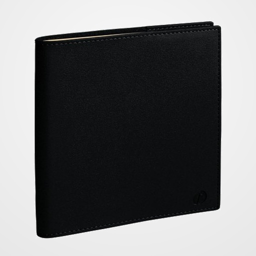 AGENDA ANUAL (2027) QUO VADIS EXECUTIF PRESTIGIO SP SOHO SOBRECUBIERTA COSIDA tapa SIMIL PIEL 160x160 S/V 2 PAG. NEGRO