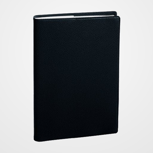 AGENDA ANUAL (2027) QUO VADIS MINISTRE SP IMPALA SOBRECUBIERTA COSIDA tapa SIMIL PIEL 160x240 S/V 2 PAG. NEGRO