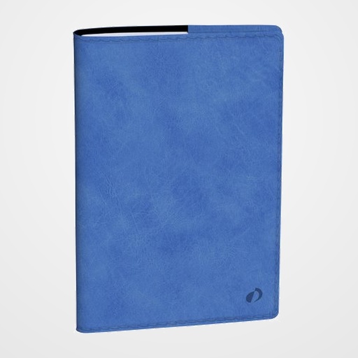 AGENDA ANUAL (2027) QUO VADIS PRESIDENT SP BERGAMO SOBRECUBIERTA COSIDA tapa SIMIL PIEL 210x270 S/V 2 PAG. AZUL