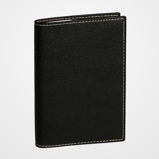 AGENDA ANUAL (2027) QUO VADIS PRESIDENT SP CLUB SOBRECUBIERTA COSIDA tapa SIMIL PIEL 210x270 S/V 2 PAG. NEGRO