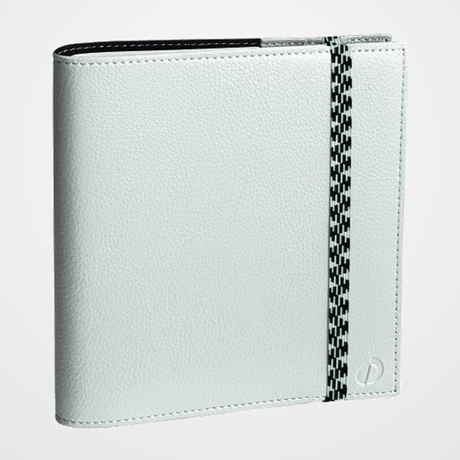 AGENDA ANUAL (2027) QUO VADIS TIME&LIFE MEDIUM ML SOBRECUBIERTA WIRE-O tapa SIMIL PIEL CON GOMA 160x160 S/V 2 PAG. BLANCO