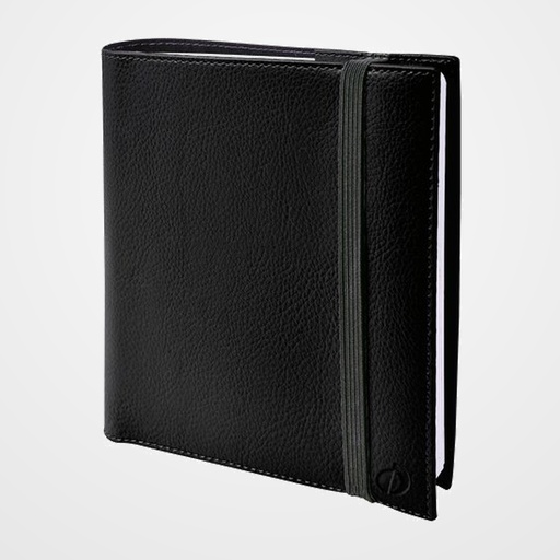 AGENDA ANUAL (2027) QUO VADIS TIME&LIFE MEDIUM ML SOBRECUBIERTA WIRE-O tapa SIMIL PIEL CON GOMA 160x160 S/V 2 PAG.NEGRO