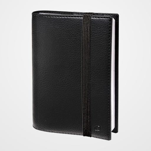 AGENDA ANUAL (2027) QUO VADIS TIME&LIFE POCKET ML SOBRECUBIERTA WIRE-O tapa SIMIL PIEL CON GOMA 100x150 S/V 2 PAG. NEGRO