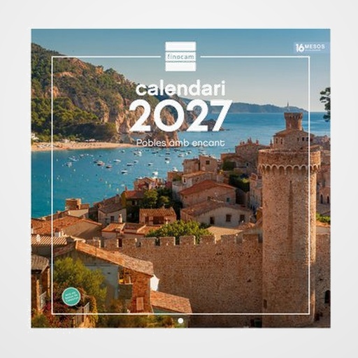CALENDARI (2027) CATALAN FINOCAM PARET IMATGES MENSUAL PER ESCRIURE 300x300 POBLES BELLS