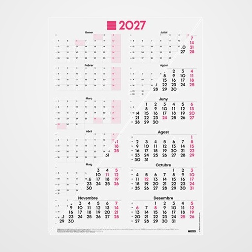 CALENDARI (2027) CATALAN FINOCAM POSTER ANUAL MIXT 485x680