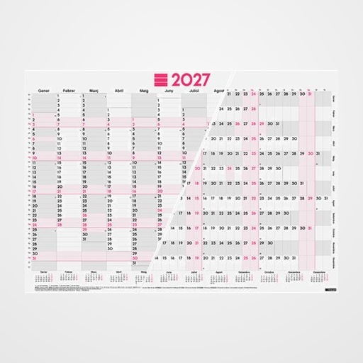 CALENDARI (2027) CATALAN FINOCAM POSTER PLANIFICADOR ANUAL MIXT 680x485