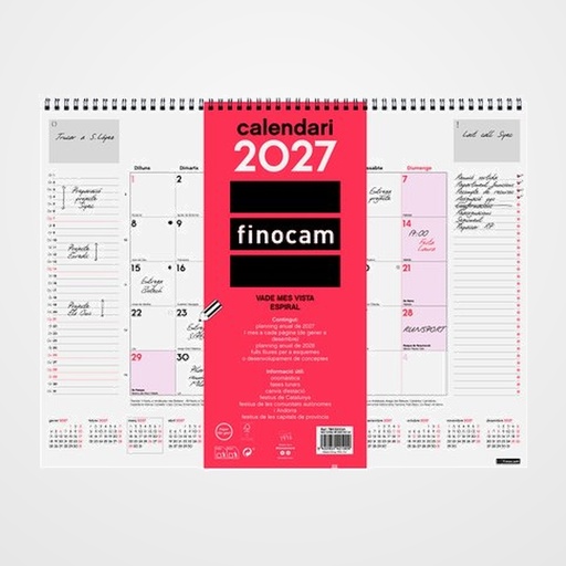 CALENDARI (2027) CATALAN FINOCAM VADE ESPIRAL M/V 420x310