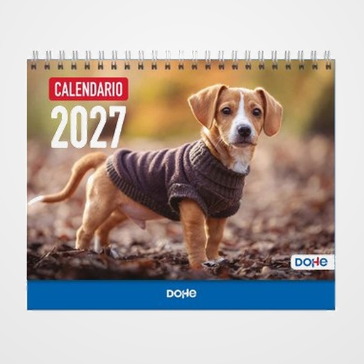CALENDARIO (2027) DOHE SOBREMESA IMAGENES MENSUAL PARA ESCRIBIR 150x210 PERROS