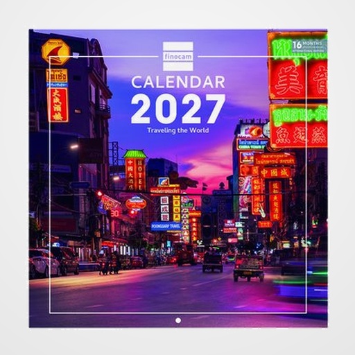 CALENDARIO (2027) FINOCAM INTERNACIONAL PARED IMAGENES MENSUAL PARA ESCRIBIR 300x300 TRAVELLING