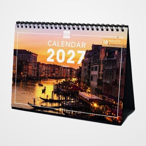 CALENDARIO (2027) FINOCAM INTERNACIONAL SOBREMESA IMAGENES MENSUAL PARA ESCRIBIR S 210x150 VENICE