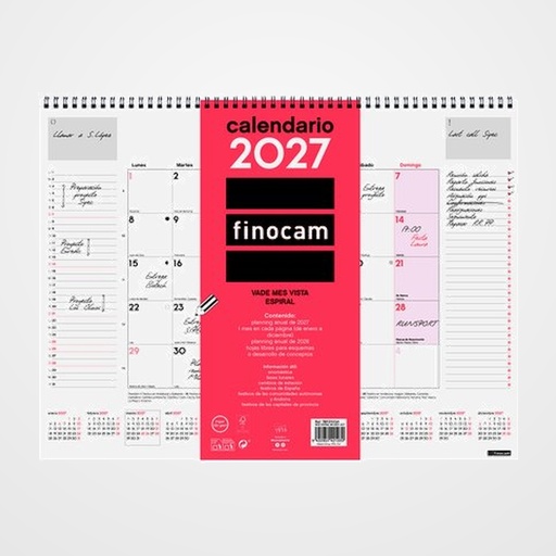 CALENDARIO (2027) FINOCAM VADE ESPIRAL M/V 420x310