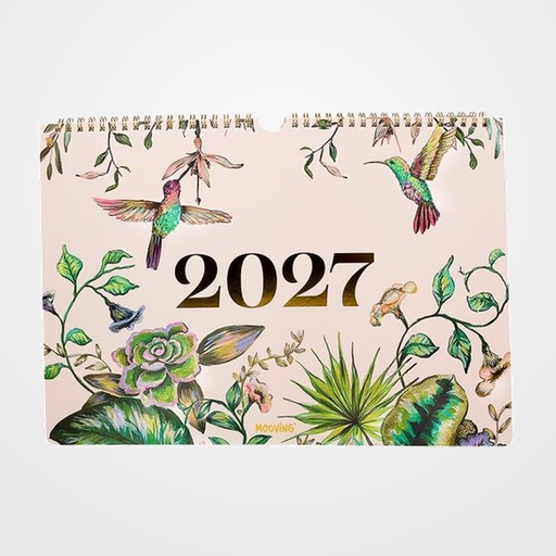 CALENDARIO (2027) MOOVING PARED FLORAL MENSUAL 325x250