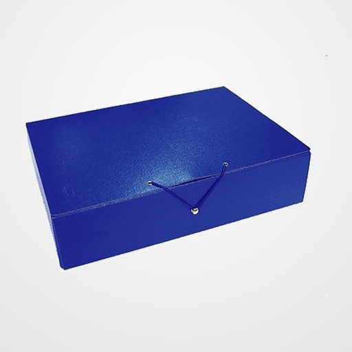 CARPETA de PROYECTOS SARO CARTON Nº10 Fº CIERRE con GANCHO 5 cm AZUL