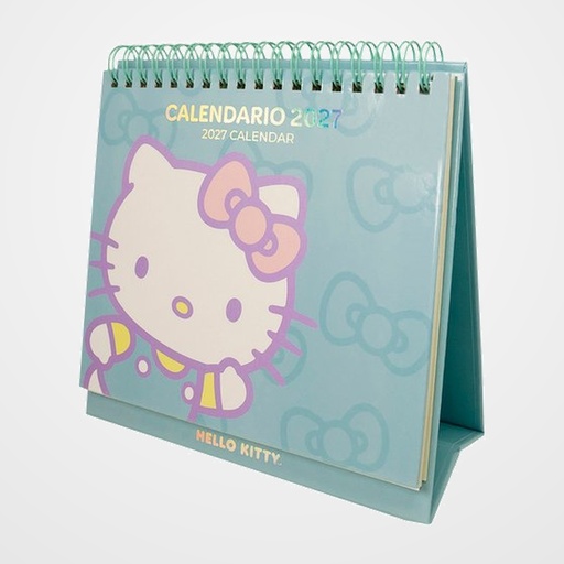 CALENDARIO (2027) MOOVING SOBREMESA TRIANGULAR HELLO KITTY MENSUAL 165x160