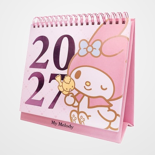 CALENDARIO (2027) MOOVING SOBREMESA TRIANGULAR MY MELODY MENSUAL 165x160