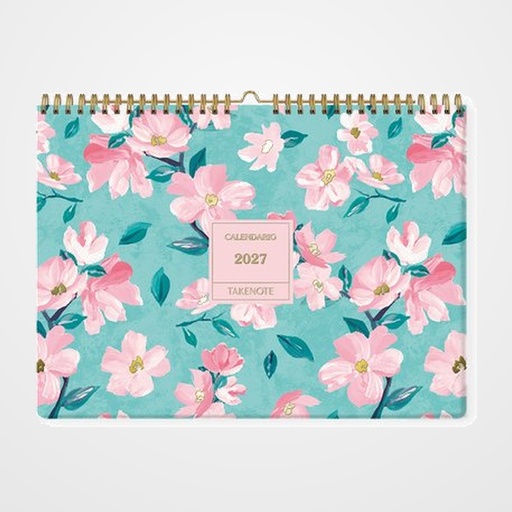 CALENDARIO (2027) TAKENOTE PARED MENSUAL WIRE-O 315x230 DANIELA