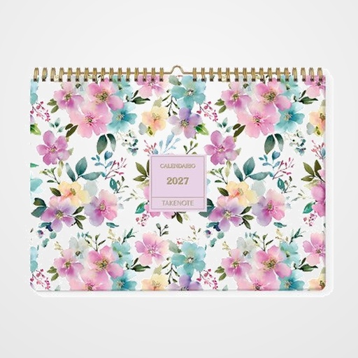 CALENDARIO (2027) TAKENOTE PARED MENSUAL WIRE-O 315x230 NOA