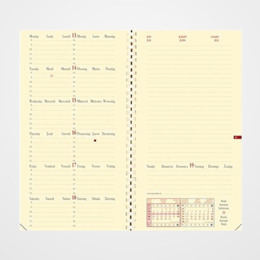 RECAMBIO AGENDA ANUAL (2027) QUO VADIS ITALNOTE S ML 88x170 S/V