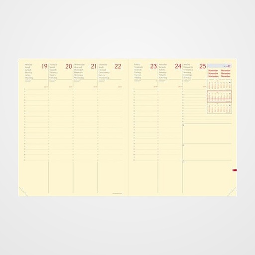 RECAMBIO AGENDA ANUAL (2027) QUO VADIS PRESIDENT PRESTIGIO ML 210x270 S/V 2 PAG.