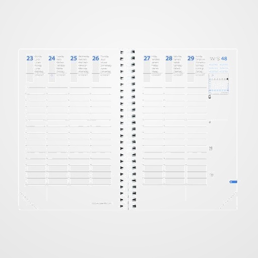 RECAMBIO AGENDA ANUAL (2027) QUO VADIS TIME&LIFE LARGE ML 160x240 S/V 2 PAG.