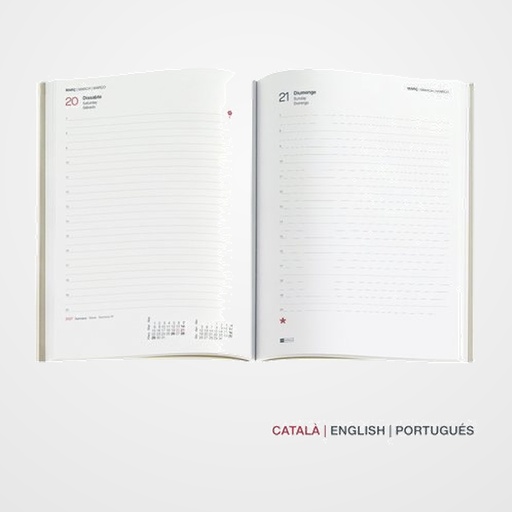 RECAMBIO CATALAN AGENDA ANUAL (2027) MIQUELRIUS CLASSIC PLUS 213x155 D/P
