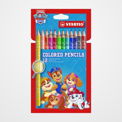 LAPICES de COLORES STABILO COLOR PATRULLA CANINA ESTUCHE de 12