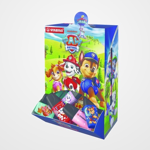 MARCADOR FLUOR STABILO BOSS MINI PATRULLA CANINA SURTIDO EXPOSITOR de 50