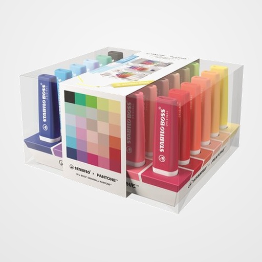 MARCADOR FLUOR STABILO BOSS 70 PANTONE EXPOSITOR de 30