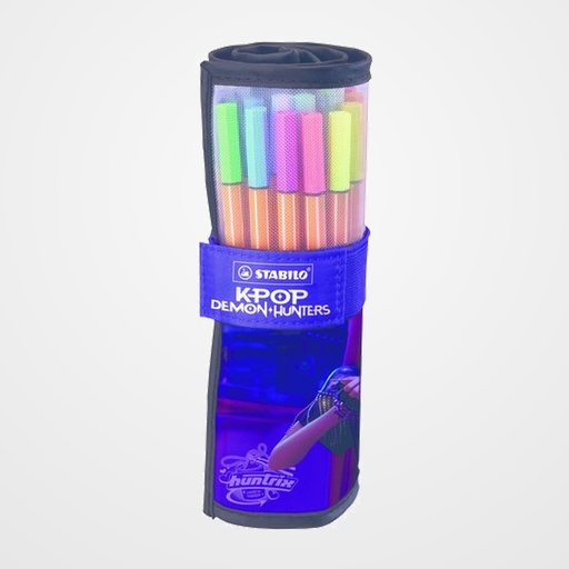 ROTULADOR FIBRA STABILO POINT 88 K-POP ESTUCHE de 25 ROLLERSET