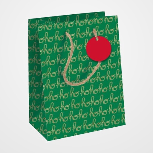 BOLSA de PAPEL CLAIREFONTAINE KRAFT DECORADO 21,5x10,2x25,3 cm NAVIDAD NOEL SPIR PACK DE 6