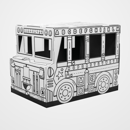 CAJA BANKERS BOX PARA PINTAR CARTON BUS ESCOLAR