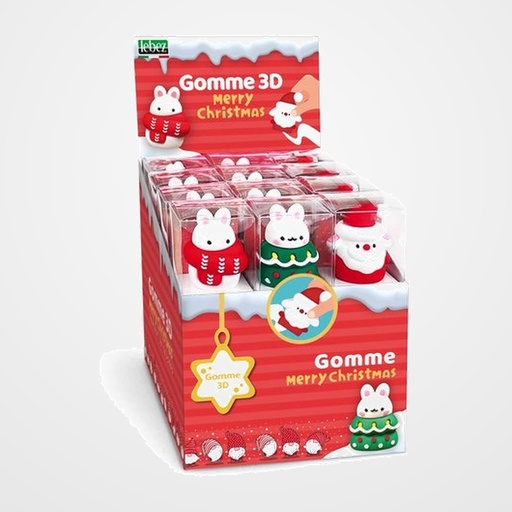 GOMA de BORRAR PRYSE NAVIDAD 3D SURTIDOS (3 mod.)