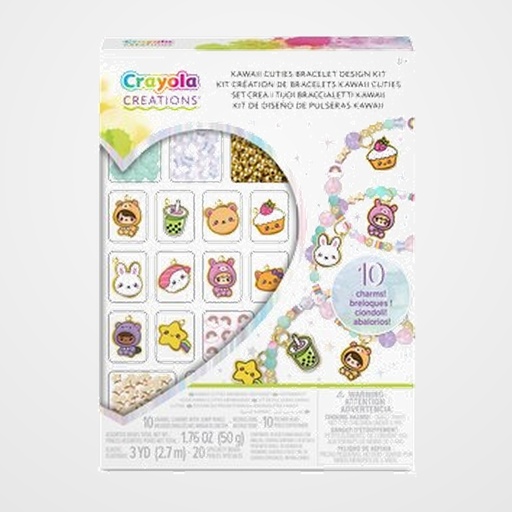 JUEGO CRAYOLA CREATIONS SET DE CUENTAS CREA PULSERAS KAWAII (+8 años)
