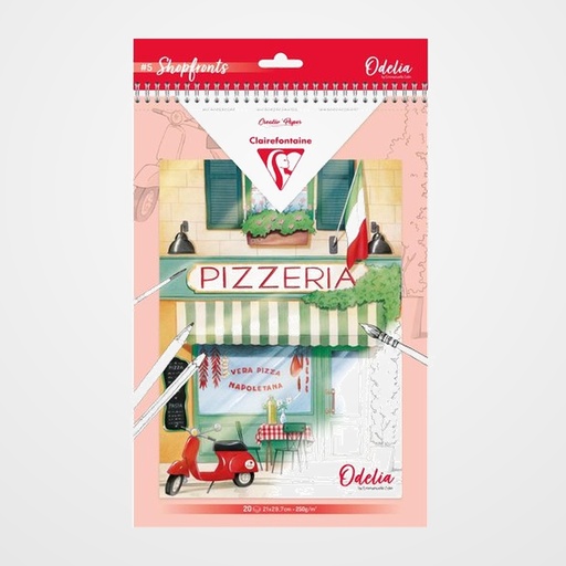 LIBRO DE COLOREAR CLAIREFONTAINE ODELIA A4 250g 20h ESCAPARATES