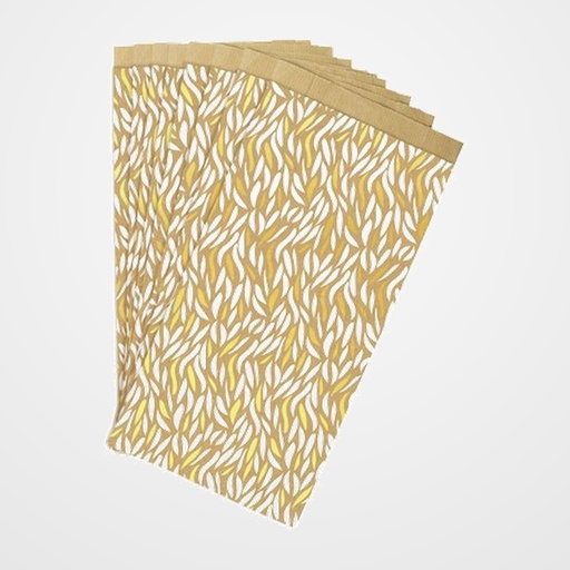 BOLSA de PAPEL CLAIREFONTAINE KRAFT DECORADO S/ASAS 12x24x4,5cm OLAS PACK de 50