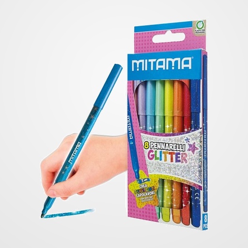 ROTULADOR FIBRA MITAMA PURPURINA ESTUCHE de 8