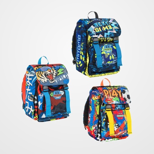 MOCHILA MITAMA JUNIOR 4ZIP BOY 4 CREMALLERAS (21 litros) SURTIDO