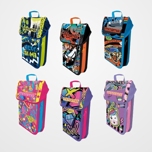 PLUMIER MITAMA UPSIDE CON CONTENIDO 43 PIEZAS