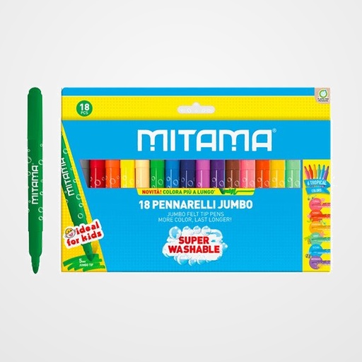 ROTULADOR FIBRA MITAMA JUMBO 5mm CAJA de 12