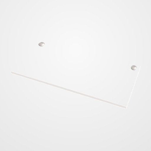 TABLERO FELLOWES para MESA REGULABLE 140x80cm BLANCO