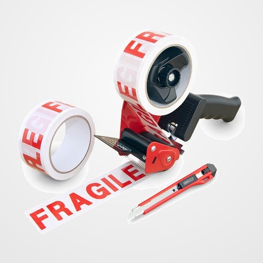 MAQUINA PRECINTAR RAPESCO 960 (incluye 2 rollos  FRAGIL +cuter)