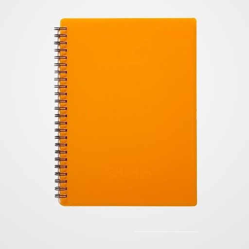 CARPETA FUNDAS (TARIFARIO) PARDO STUDIO STYLE ESPIRAL PP Fº 20 F. NARANJA