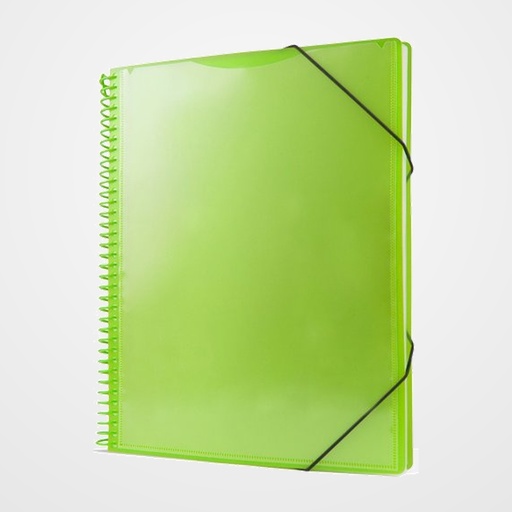 CARPETA FUNDAS (TARIFARIO) PRYSE PP PERSONALIZABLE A4 30 F. VERDE